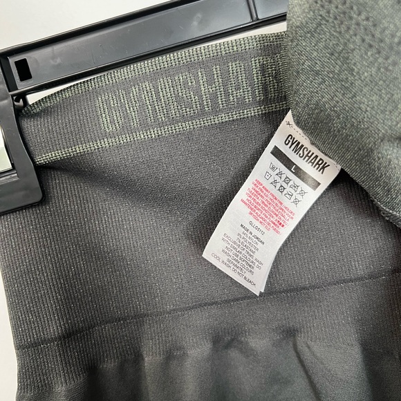Gymshark Charcoal Leggings Tummy Control Band - Picture 4 of 5